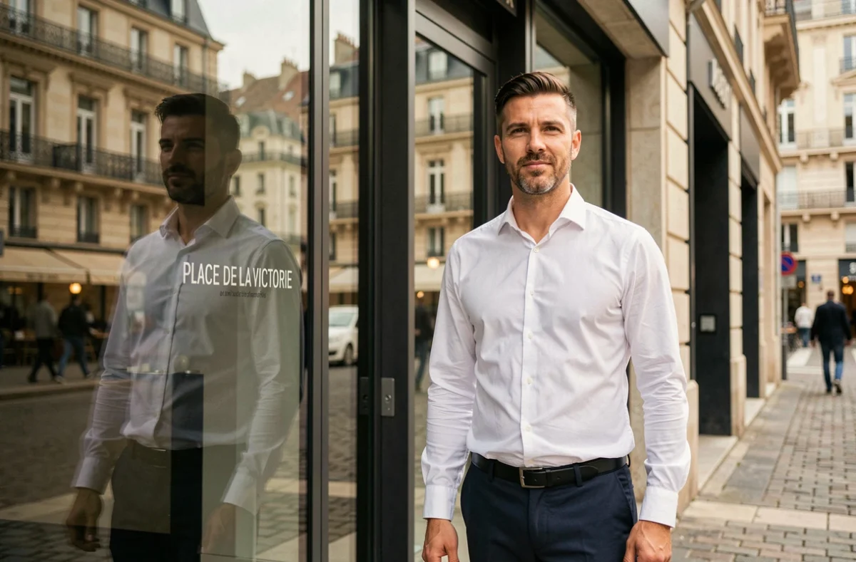 Agence immobilière Lamy Bordeaux Victoire, vitrine moderne sur la Place de la Victoire à Bordeaux